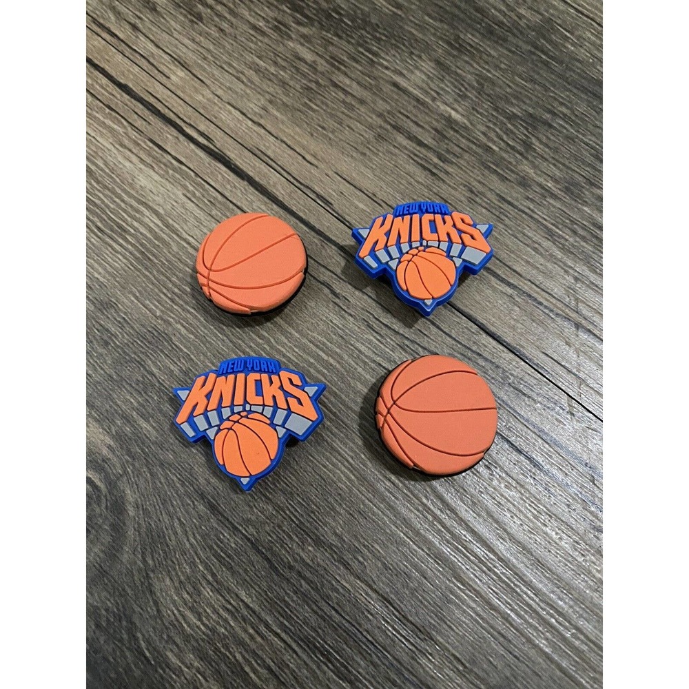New York Knicks Basketball Team Sports Charm For Crocs Shoe Charms - 4 Pieces